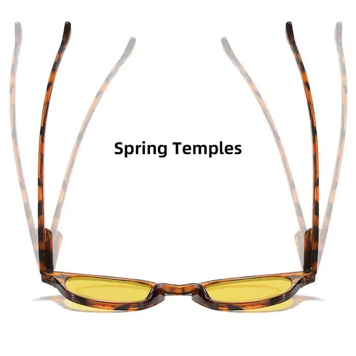 VIVIBEE rétro bleu lumière bloquant lunettes hommes Vision nocturne jaune lentille carré UV400 femme