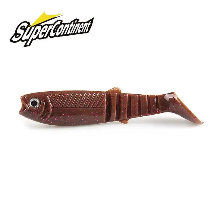 Supercontinent nouveaux appâts cannibale 3D couleur bicolore odeur appât 96mm/80mm/62mm pêche poisso