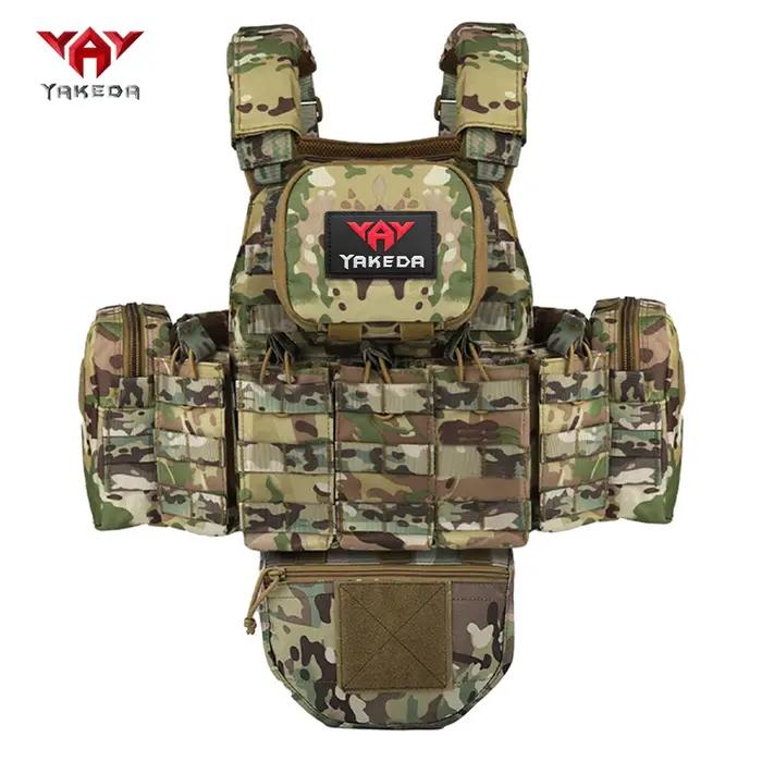Gilet de chasse modulaire multifonctionnel YAKEDA avec bretelles réglables et amovibles pour hommes activités plein air et chasse occasions spéciales