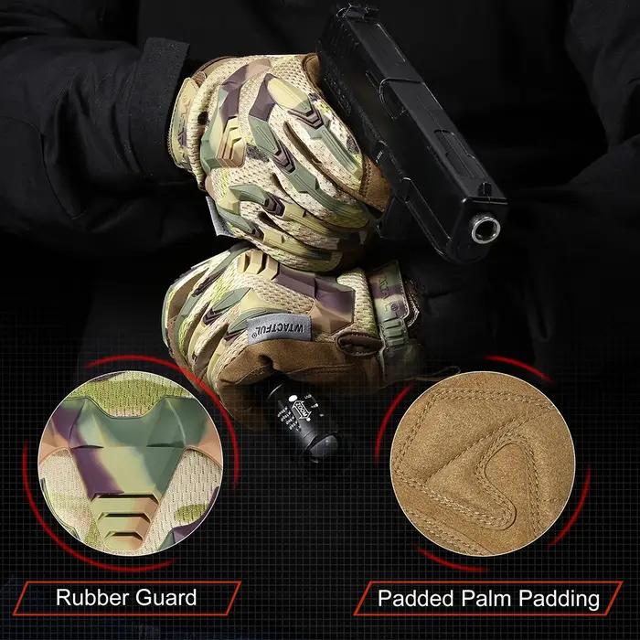 Gants tactiques camouflage écran tactile sports outdoor airsoft vélo paintball chasse hommes