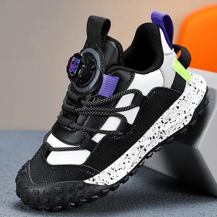 Chaussures de basket-ball pour enfants, chaussures de course confortables et antidérapantes pour ent