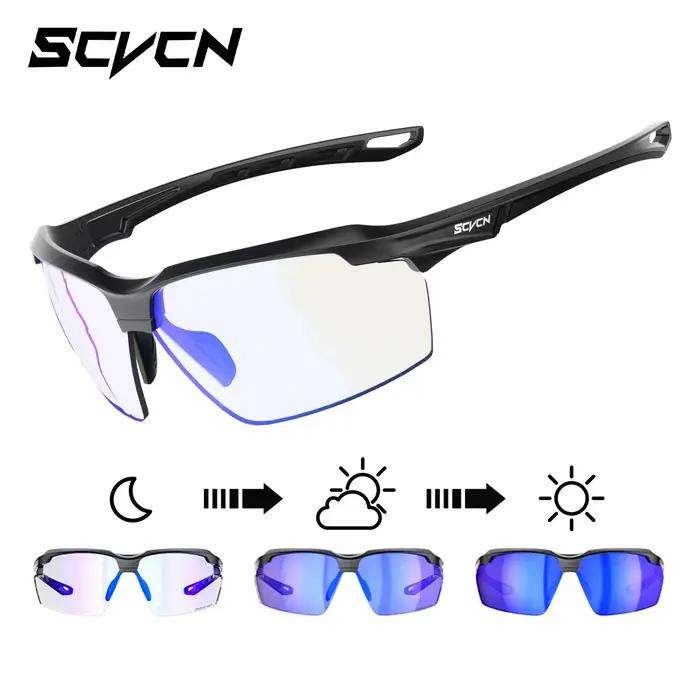 Lunettes de chasse photochromiques SCVCN - Protection anti-explosion pour airsoft et tir sportif - Monture tendance