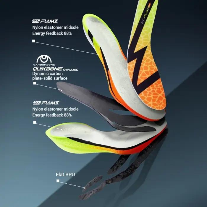 361 degrés flamme 4.0 hommes chaussures de course nouvelle plaque de carbone course Marathon rebond