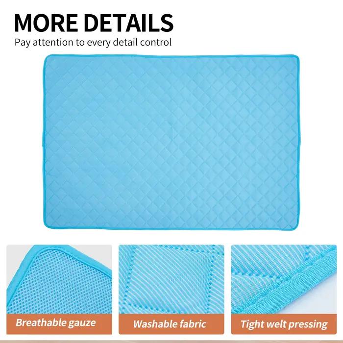 Tapis d'entraînement imperméables lavables pour chiens chiots et chiens âgés incontinents tapis de lit en polyester pour chiens matelas de repos imperméable et lavable pour chiots chiens accidents nocturnes