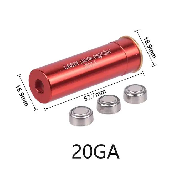 Tactique 12GA 20GA série calibre point rouge Laser alésoir accessoires de chasse alésage vue 12 jaug