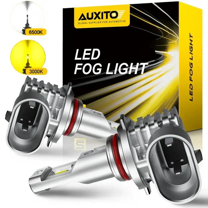 AUXITO 2x2000LM H8 H11 H16JP H10 ampoule LED antibrouillard Canbus sans erreur 6500K blanc 3000K dor