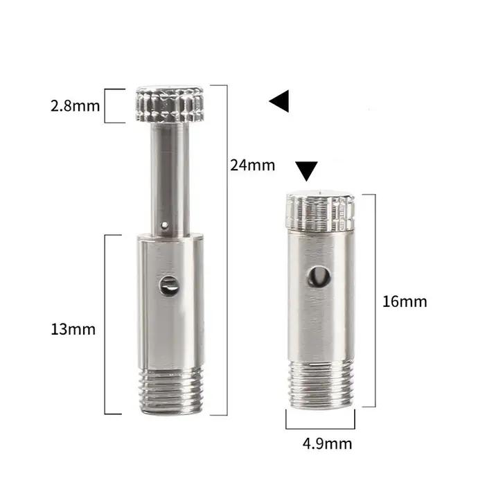 10 PCS Filtres à cigarettes réutilisables en métal avec tige de tirage, embouts filtrants lavables,