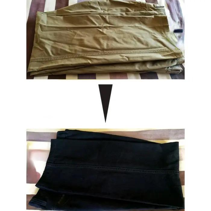 Agent de coloration reconditionné pour vêtements noir sur coton, lin, jeans, toile, modal, viscose pour donner une seconde vie à vos vêtements occasions spéciales