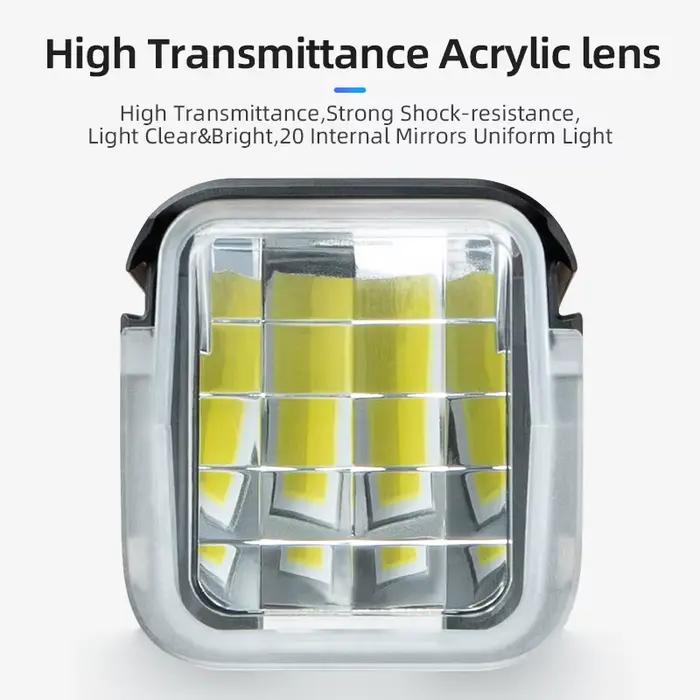 Lampe de vélo ROCKBROS 1500LM 5000mAh, éclairage de vélo IPX6 en aluminium, rechargeable Type-C, lum