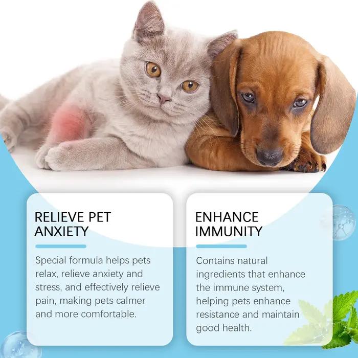 Gouttes YEGBONG pour améliorer l'immunité des animaux de compagnie soulager le stress et la douleur pour chiens et chats occasions spéciales soin santé naturellement