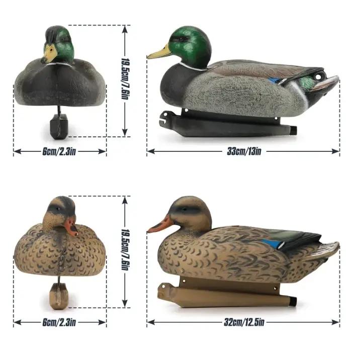 Cordage décoy canard 3M 2MM avec mousqueton doré - Ancres résistantes pour chasse au gibier d'eau