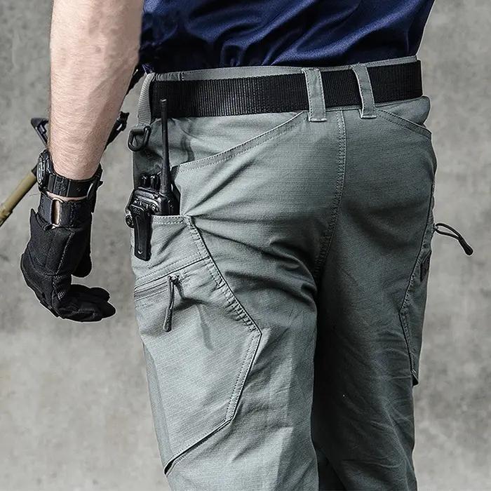 Pantalon cargo tactique stretch résistant à l'eau pour chasse et randonnée en toutes saisons