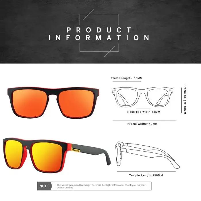 Lunettes de soleil polarisées Vintage carrées pour hommes et femmes, rétro, pour la conduite, la pêc