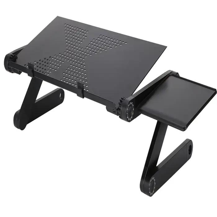 Bureau d'ordinateur portable en alliage d'aluminium anti-corrosion, table pliante de dortoir, bureau