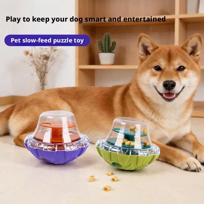 Jouet distributeur de friandises pour chiens et chats stimulant mentalement et favorisant l'alimentation saine et lente