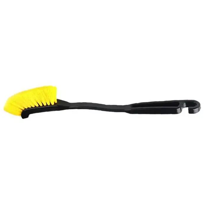 Brosse de jante de roue de voiture, tête incurvée, flexible, camion, moyeu, lavage, livres profonds, nettoyant, outils à main, 1 pièce