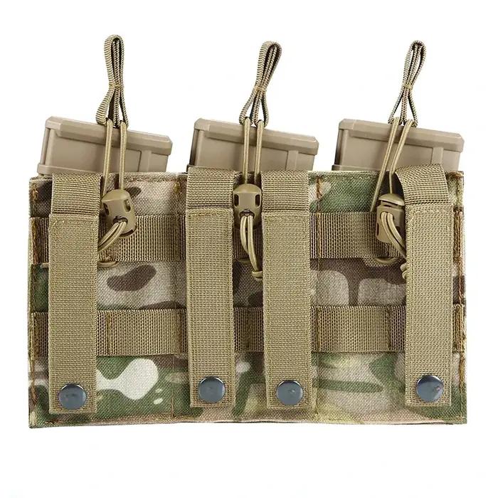 Pochette pour magazines tactique, pochette Molle Mag simple/Triple, support de cartouche à 2 couches pour AK M4 M14 M16 AR