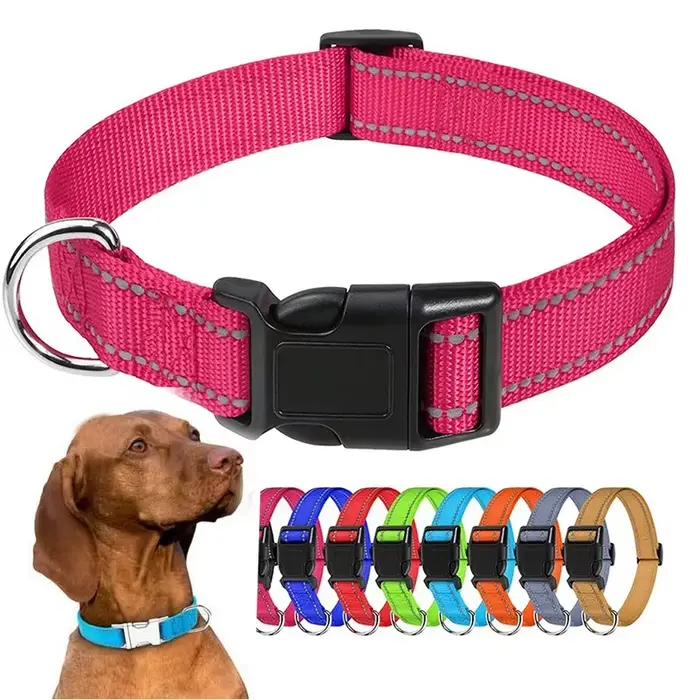 Collier ras du cou pour petit chien élégant nylon solide multicolore pour toutes les saisons occasions spéciales chiots adultes