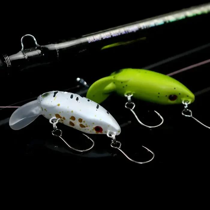 Leurre de pêche flottant MUKUN 3,3 cm 2,8 g, leurre artificiel pour la pêche au truite, crankbaits pour la pêche au bar, à la perche et à la truite.