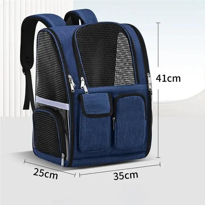 Sac à dos pour chien B84B - Portable - Grande capacité - Pour utilisation en extérieur - Transporteur pour animaux de compagnie - Design respirant