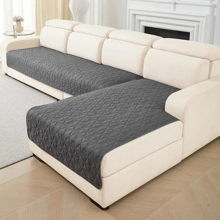 Housse de canapé imperméable pour animaux de compagnie, tapis de protection de meubles antidérapant, style solide, motifs élégants, facile à entretenir pour salon, bureau, hôtel, occasions spéciales