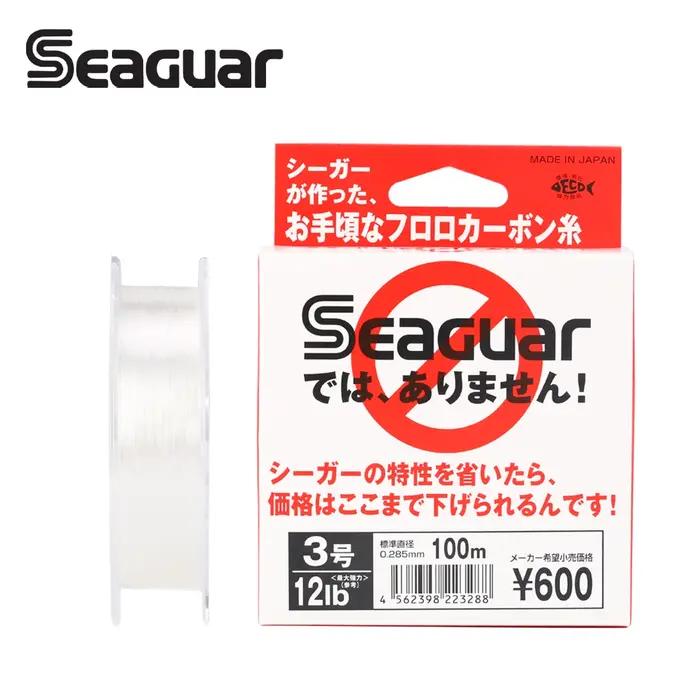 Seaguar-Fil de pêche en fibre de carbone fluorocarbone, 100m, 0.148-0.405mm, 3 à 25lb