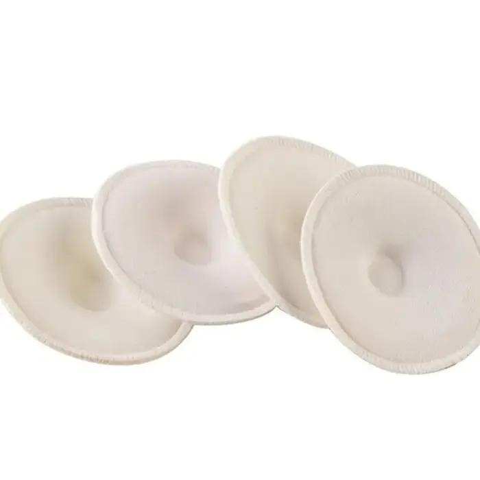 Coussinets d'allaitement en coton absorbant doux blanc