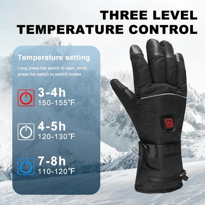 Gants chauffants électriques chasse hiver - Thermiques rechargeables 5000mAh écran tactile chauffe-mains