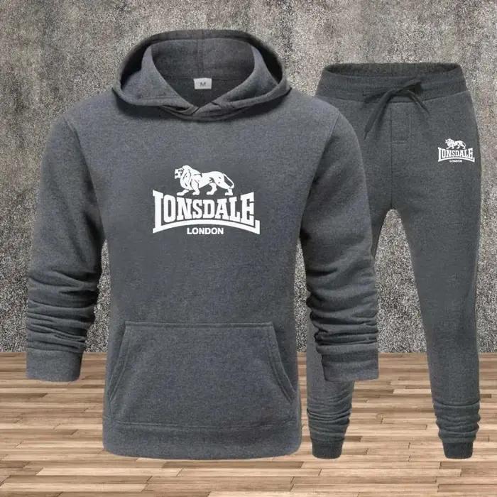 Ensemble pour hommes sweats à capuche pantalons de survêtement automne hiver mâle quotidien sport dé