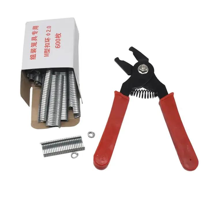 Pince à anneau de porc et anneaux de porc M N64.jos, outils d'installation de volaille, clôture, éti
