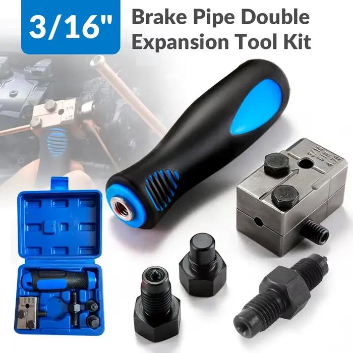 Outil professionnel de sertissage de conduites de frein, kit de réparation de tuyaux de frein métalliques portatif pour voitures, motos, camions, entretien automobile en garage