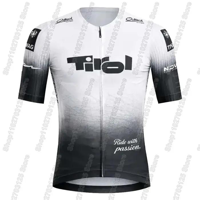 Ensemble Maillot et Cuissard Cycliste Homme Équipe Tirol 2026 Veste Polyester et Lycra Maillot de Course Cuissard Respirant Gel Occasions Spéciales