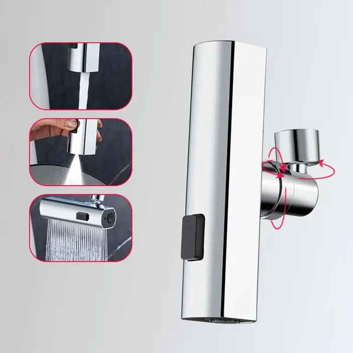 Robinet cuisine 3/4 chute d'eau universel bec pivotant pulvérisateur évier salle de bain mitigeur pluie