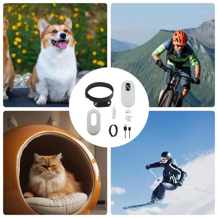 Caméra de suivi de chien HD 1080P pour chats collier photo enregistrement sportif sécurité animal de compagnie occasions spéciales
