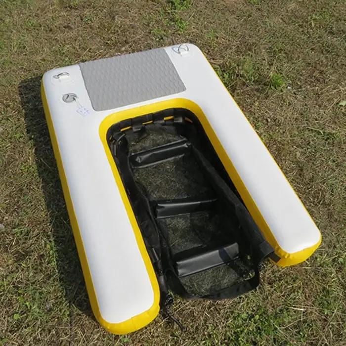 Planche flottante gonflable pour chiens pente en PVC antidérapante divertissement sport et exercice occasions spéciales pour animaux de compagnie