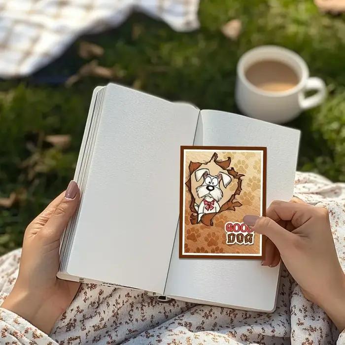 Timbres transparents amusants pour chiens de compagnie