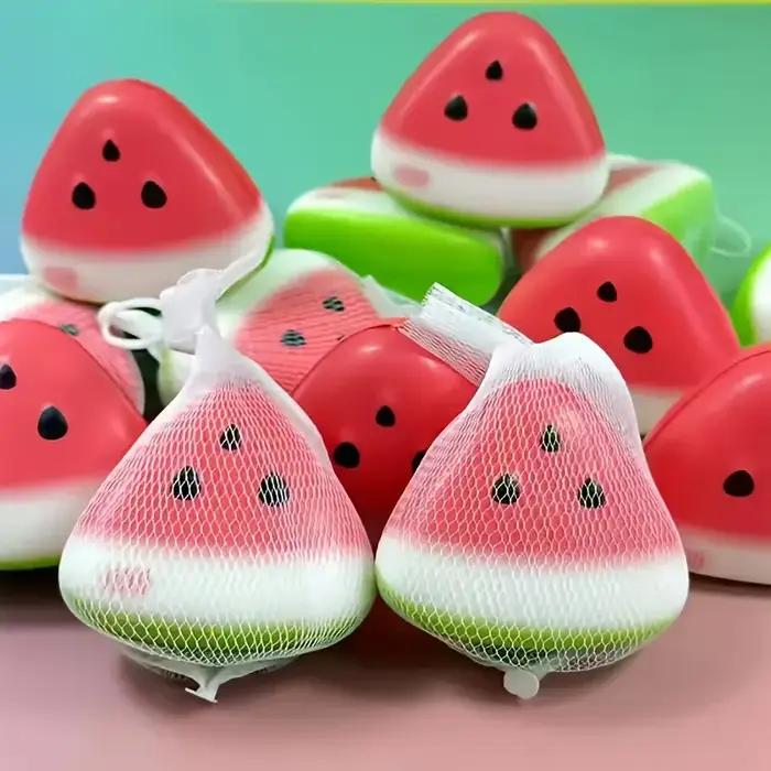 Jouet de décompression de pastèque Squishy Anti-stress, peau de glace douce, décompression à rebond