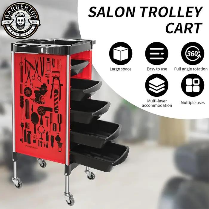 Chariot de rangement pour outils de coiffure, chariot roulant pour salon de coiffure, armoire mobile