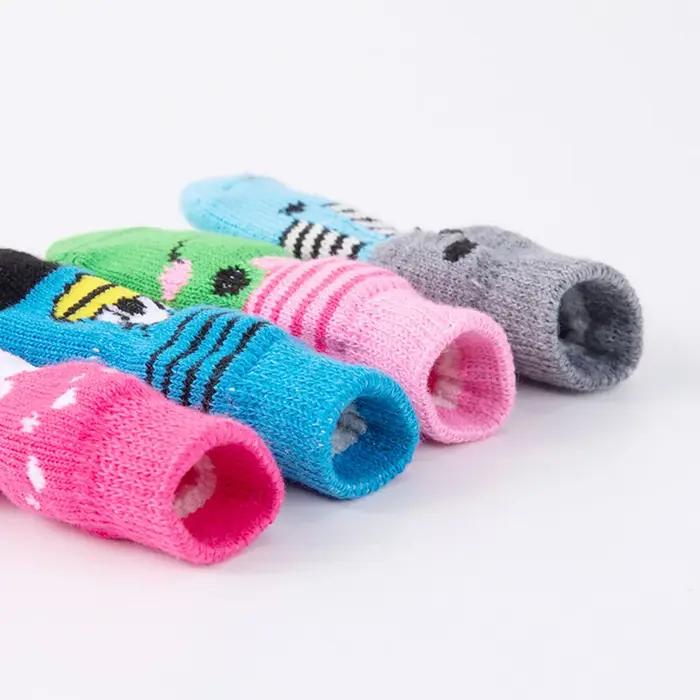 Chaussettes antidérapantes en mélange de coton pour chiens protection des pattes traction contrôle plancher en bois dur occasions spéciales chiens petits moyens animaux de compagnie