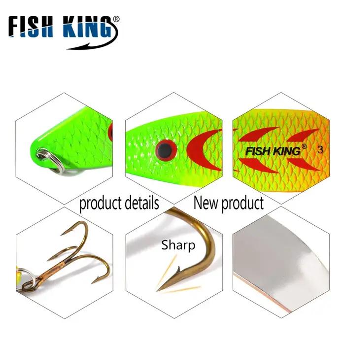 FISH KING 20-30g cuillère en métal leurre de pêche dur Wobblers artificiels pour la traîne truite cu