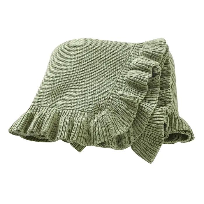 Couvertures en Tricot Solide pour Nouveau-né, Nourrisson, Enfants, Garçons, Bol, Poussette, Pépinièr