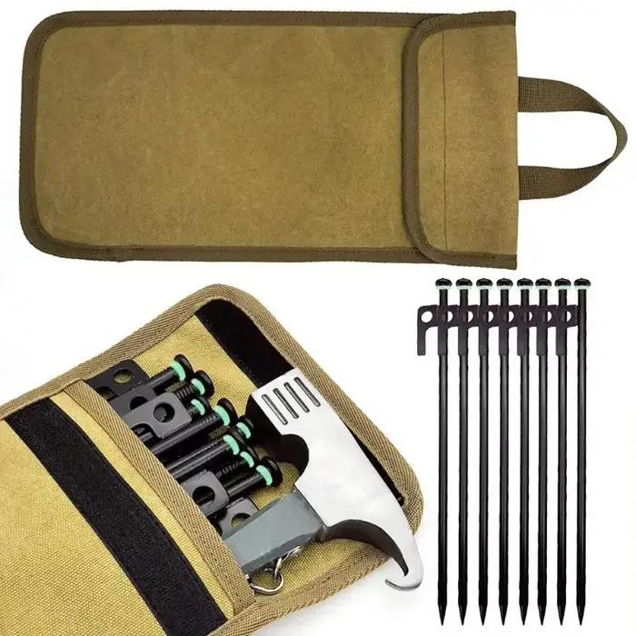 Sac de rangement en toile lavée pour piquets de tente et équipements de camping pour les aventuriers en plein air occassions spéciales