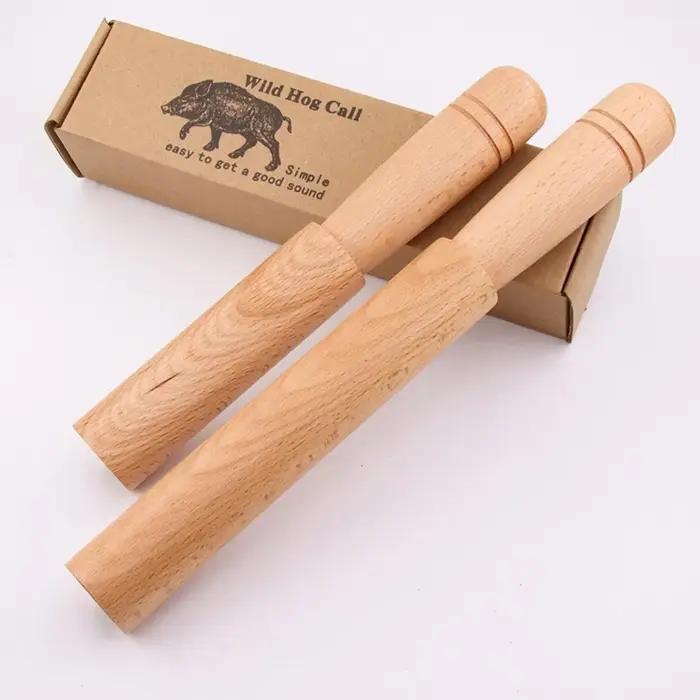 Sifflet à sanglier compact en bois - Sons réalistes pour attirer les animaux - Portable pour camping et chasse