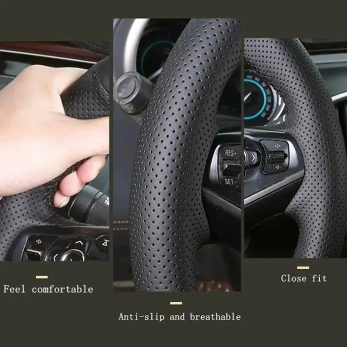 Juste de volant de voiture personnalisée pour siège, tresse en cuir, bricolage, Saint Valentin, Alha