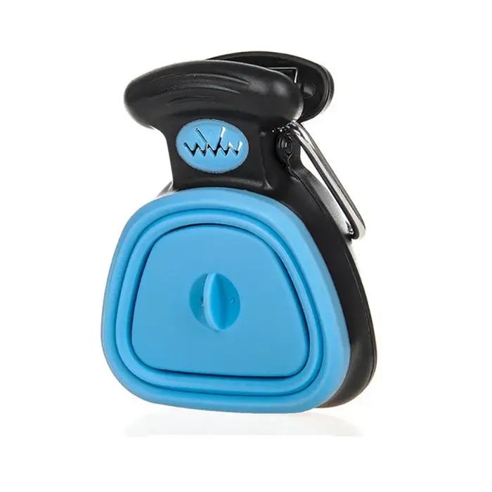 Distributeur de sacs de merde de chien en plein air, Scooper pliable de voyage, cueilleur de déchets d'animaux, outils de nettoyage, produits pour animaux de compagnie