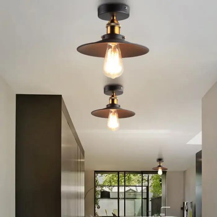 Plafonnier industriel vintage pour loft, lampe de campagne américaine, luminaires pour la maison, éc