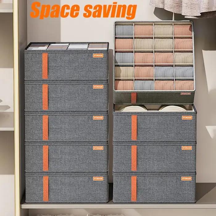 Organisateur de sous-vêtements avec rangement classifié en ABS pour sous-vêtements, chaussettes et soutiens-gorge, boîte de rangement pour tiroirs et placards, idéal pour la maison et les cadeaux spéciaux