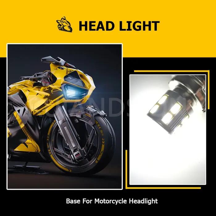 Phare de moto P26S S3 LED avec 17 SMD 5630 chips pour motos ATVs UTVs vélos et cyclomoteurs antibrouillard xenon white warm white 6000K 4300K 450lm 6V 12V 24V