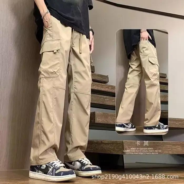 Vêtements pour hommes salopette garçons nouveau Style jeunesse pantalons décontractés été mince