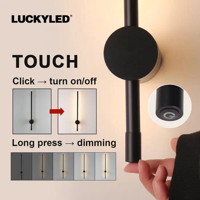 LUCKYLED moderne mur LED lumière AC85-290V longue applique applique 100 cm 120 cm intérieur applique